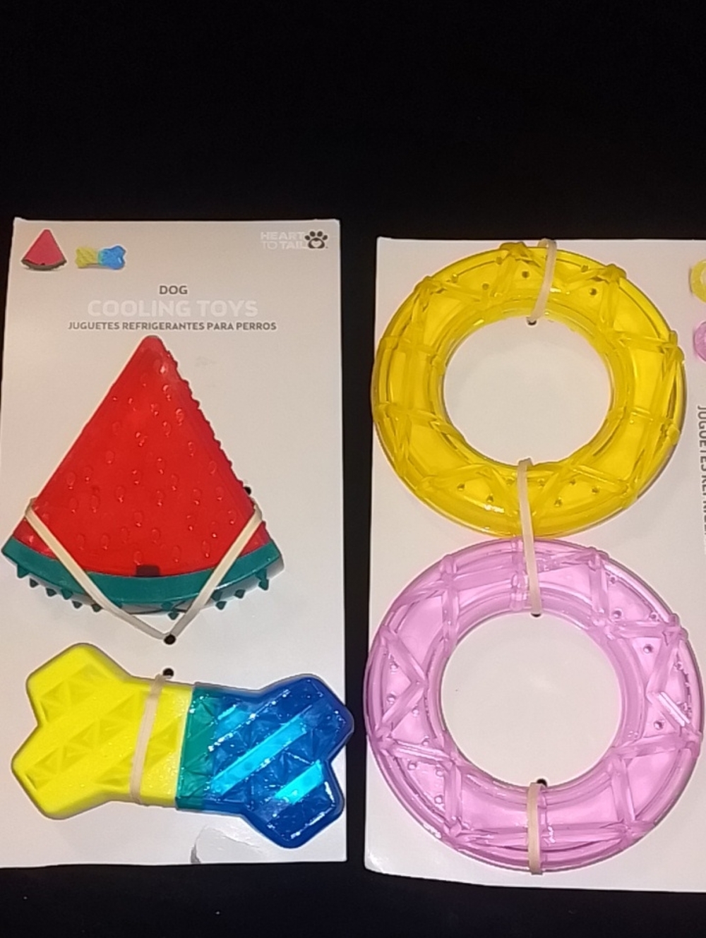 Watermelon & Ring Cooling Dog Toys
